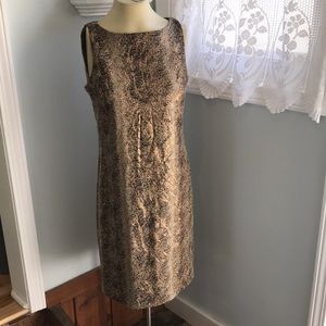 CDC Petites cheetah print sleeveless sheath